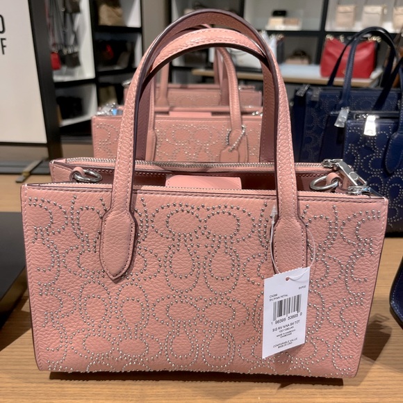 NWT Coach Outlet Nina Small Tote Bag  Signature Rivets - Picture 7 of 8